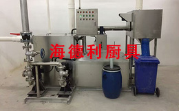 南宁青秀饭店厨房工程安装油水分离器
