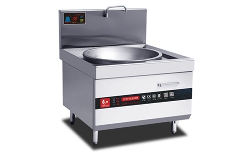 企业单位食堂厨房设备节能不锈钢单头商用电磁炒炉
